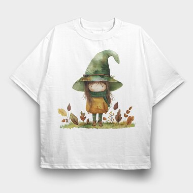 Witch Hat Gnome, Tricou Oversize Barbati (Unisex)