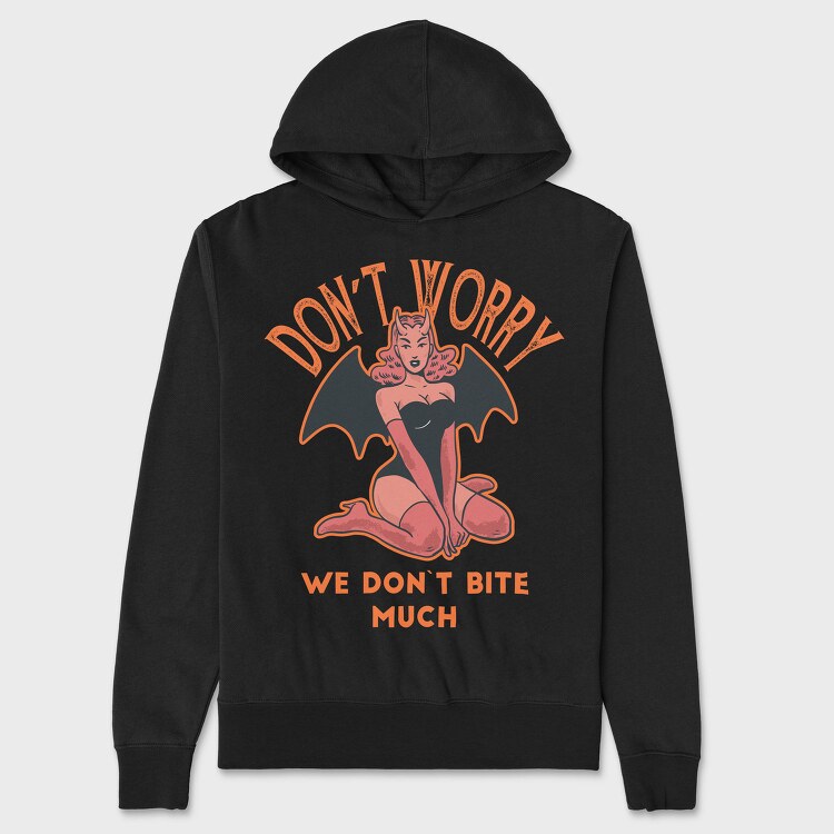 Dont Worry Devil, Hanorac Oversize Barbati (Unisex)