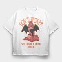 Dont Worry Devil, Tricou Oversize Barbati (Unisex)
