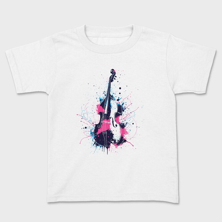 Double Bass Paint Splash, Tricou Copii