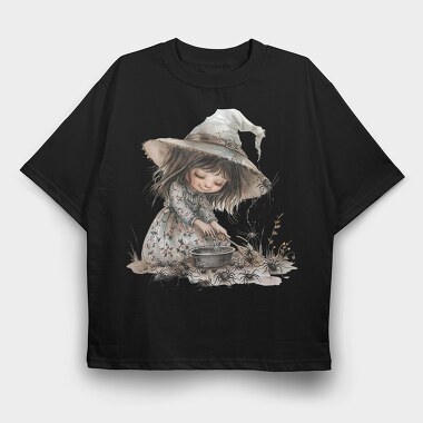 Witchy Girl Spatula, Tricou Oversize Barbati (Unisex)