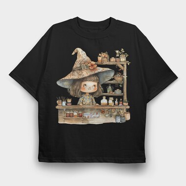 Witchy Hat Shelf, Tricou Oversize Barbati (Unisex)