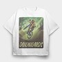 Downhill Biking Mountain Bike Downwards, Tricou Oversize Barbati (Unisex)