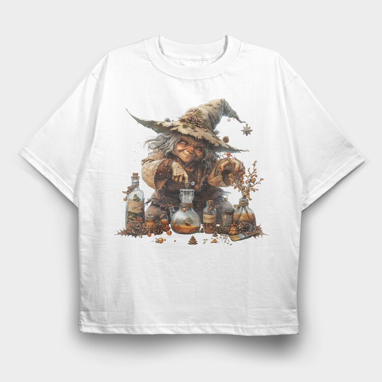 Wizard Christmas Berry, Tricou Oversize Barbati (Unisex)
