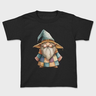 Wizard Gnome Patchwork, Tricou Copii