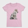 Wolf Pup Sitting, Tricou Femei