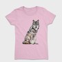 Wolf Sitting Calm, Tricou Femei