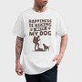 Hiking With Dog My, Tricou Barbati (Unisex)