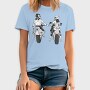 Motorcycle Couple Holding Hands Biker, Tricou Barbati (Unisex)
