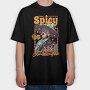 Spicy Skeleton Mexican I M Extra Spicy, Tricou Oversize Barbati (Unisex)