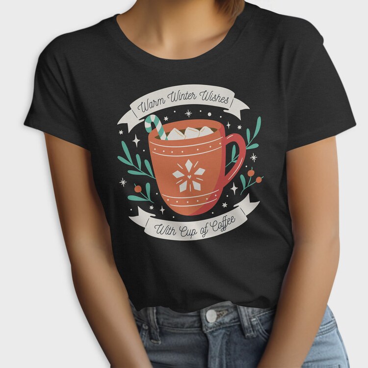 Christmas Coffee Cup, Tricou Femei