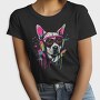 Hip Dog With Headphones Summer Dj, Tricou Femei