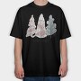 Winter Magic Tree, Tricou Oversize Barbati (Unisex)