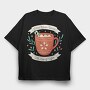 Christmas Coffee Cup, Tricou Oversize Barbati (Unisex)