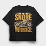 Motorcycle Dream Quote, Tricou Oversize Barbati (Unisex)