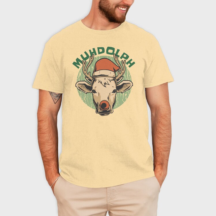 Christmas Cow Muhdolph, Tricou Barbati (Unisex)