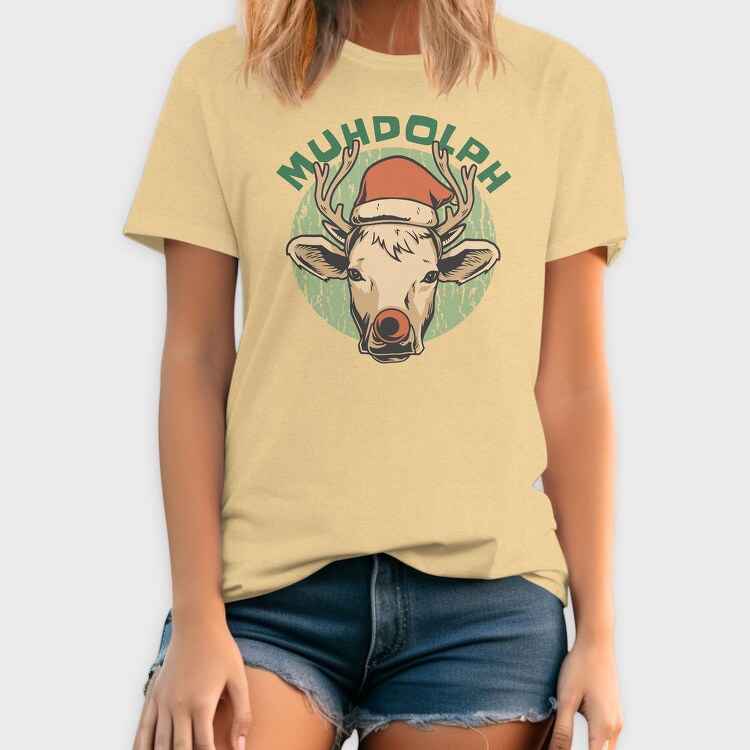 Christmas Cow Muhdolph, Tricou Barbati (Unisex)