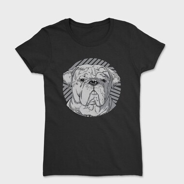 Dog Realistic Portrait, Tricou Femei