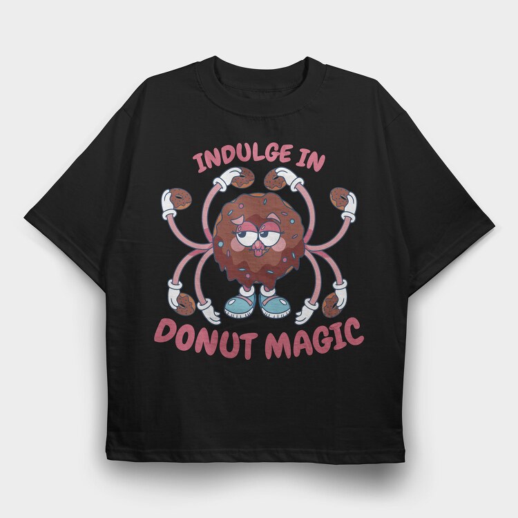 Indulge in Donut Magic, Tricou Oversize Barbati (Unisex)