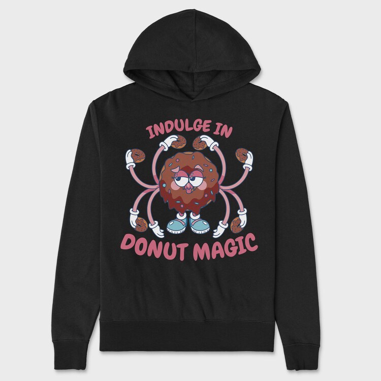 Indulge in Donut Magic, Hanorac Oversize Barbati (Unisex)
