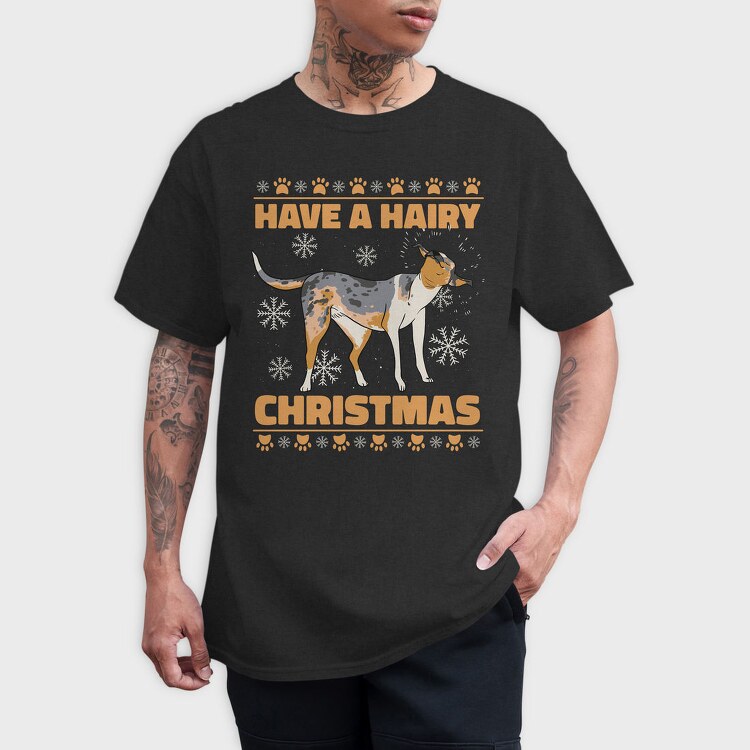 Christmas Dog Hair X Mas, Tricou Barbati (Unisex)