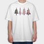 Winter Magic Trees, Tricou Oversize Barbati (Unisex)