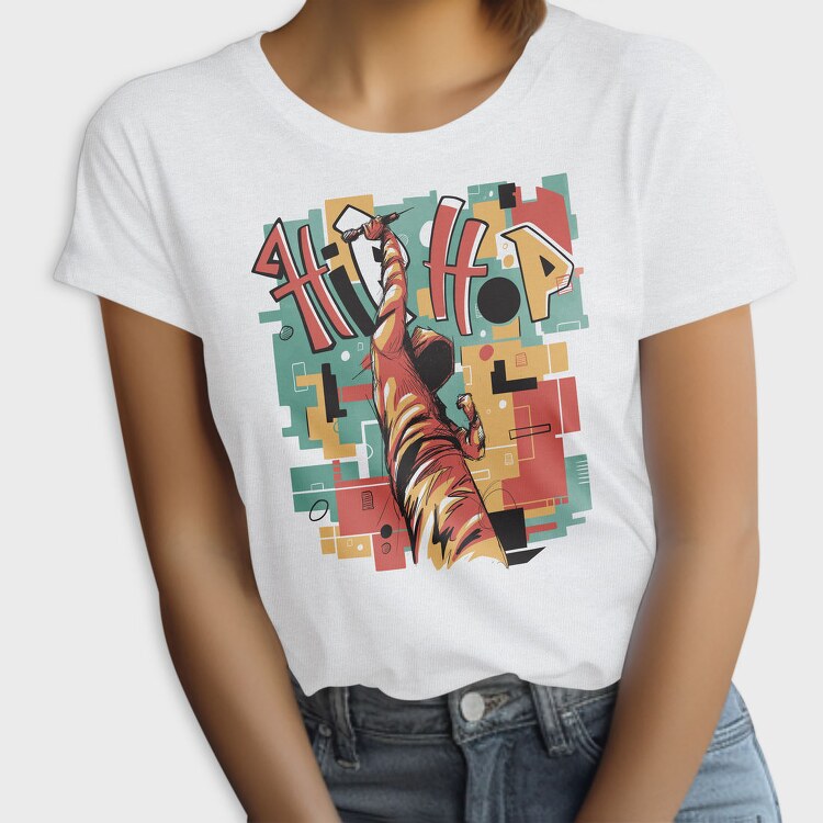 Hip Hop Musician Abstract Music, Tricou Femei