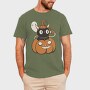 Black Cat Inside Pumpkin, Tricou Barbati (Unisex)