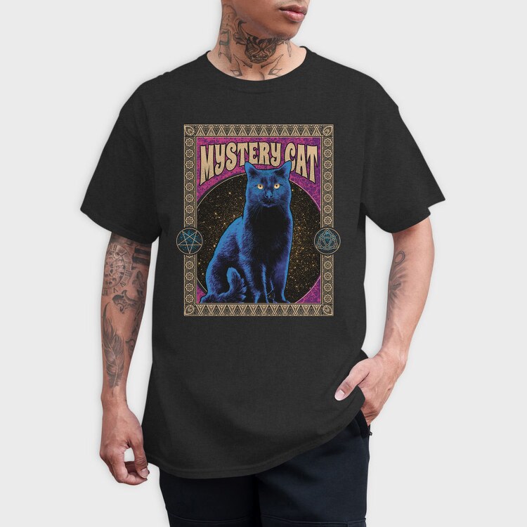 Black Cat Mystery, Tricou Barbati (Unisex)