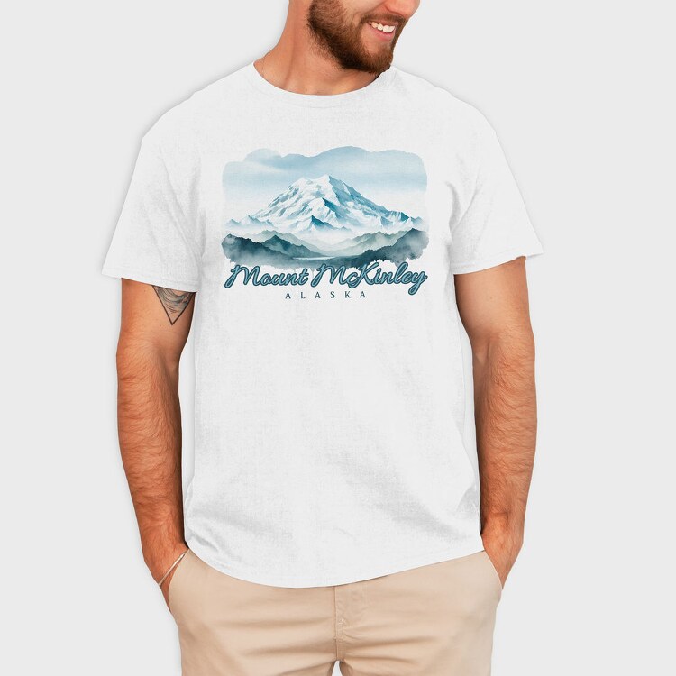 Mount Mckinley Alaska, Tricou Barbati (Unisex)