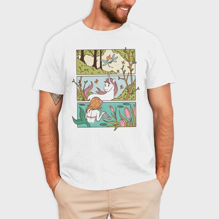 Enchanted Forest, Tricou Barbati (Unisex)