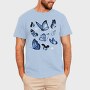Realistic Blue Butterflies, Tricou Barbati (Unisex)