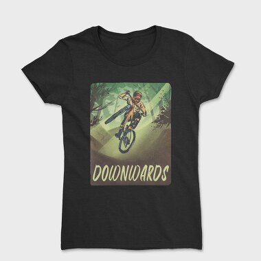 Downhill Biking Mountain Bike Downwards, Tricou Femei