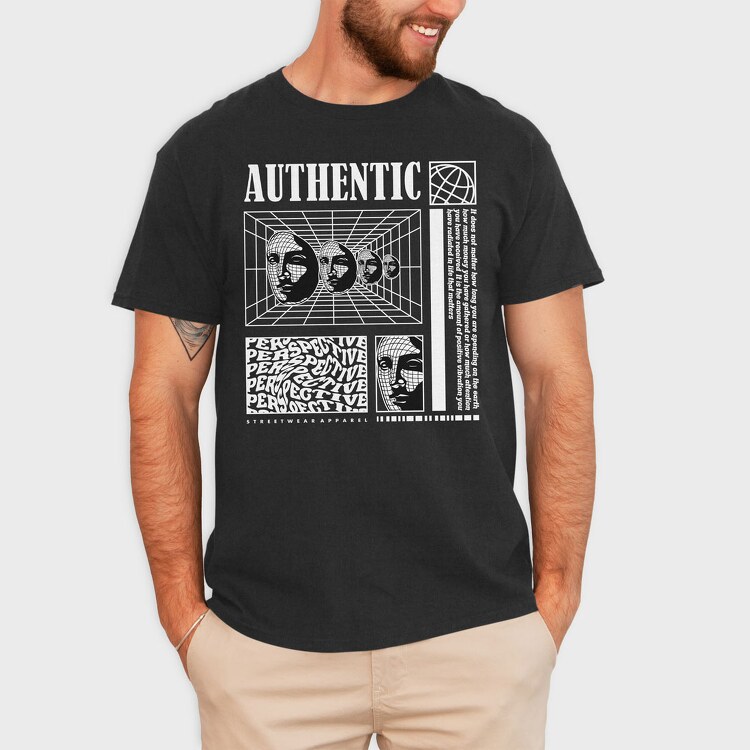 Authentic 2, Tricou Barbati (Unisex)