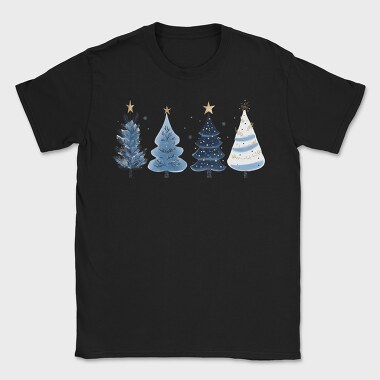 Winter Navy Trees, Tricou Barbati (Unisex)