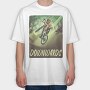 Downhill Biking Mountain Bike Downwards, Tricou Oversize Barbati (Unisex)