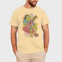 Hippie Frog Playing Guitar, Tricou Barbati (Unisex)