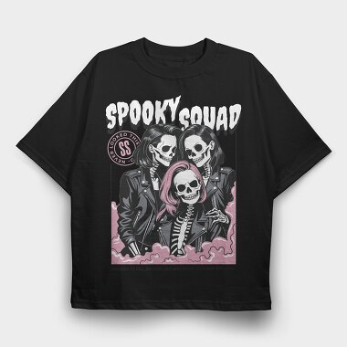 Spooky Squad, Tricou Oversize Barbati (Unisex)