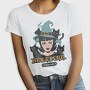 Spooky Witch And Cats Coven Halloween, Tricou Femei