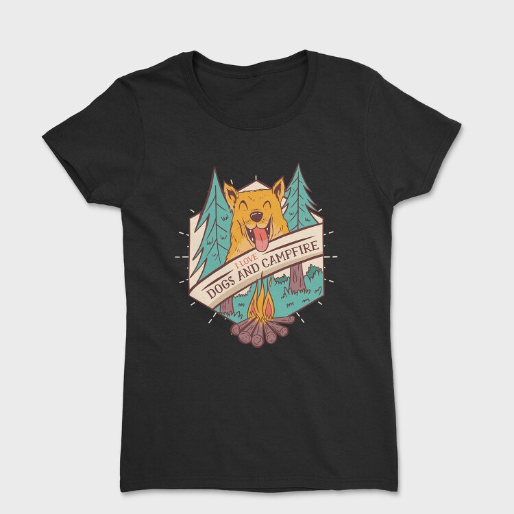 I Love Dogs and Campfire, Tricou Femei