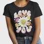Hippie Love Quote, Tricou Femei