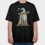 Wizard Hat Gnome, Tricou Oversize Barbati (Unisex)