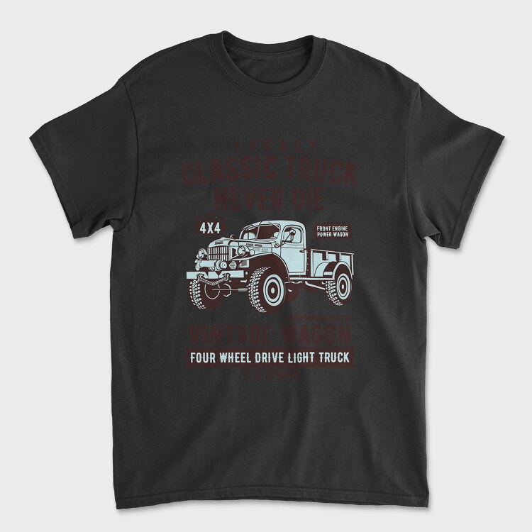 Classic Truck, Tricou Barbati (Unisex)