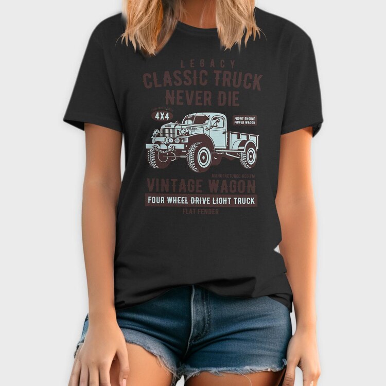 Classic Truck, Tricou Barbati (Unisex)