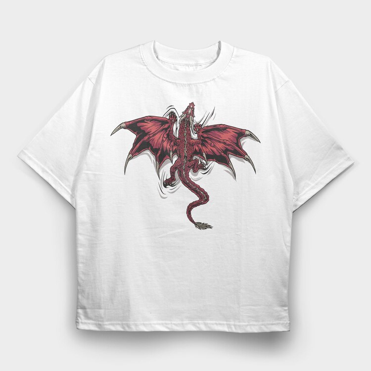 Dragon Climbing, Tricou Oversize Barbati (Unisex)