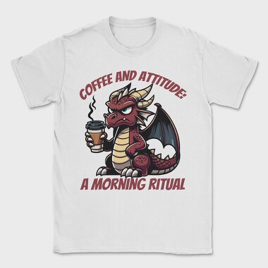 Dragon Coffee And Attitude, Tricou Barbati (Unisex)