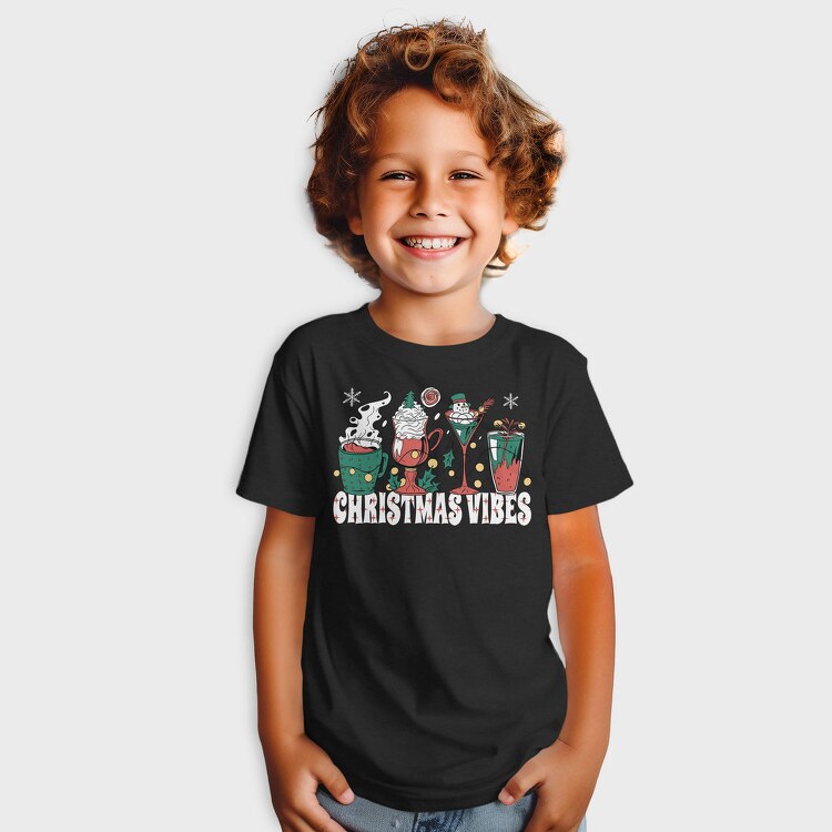 Christmas Holiday Drinks Coffee, Tricou Copii