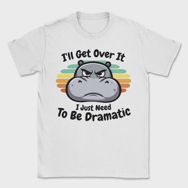 Dramatic Hippo, Tricou Barbati (Unisex)