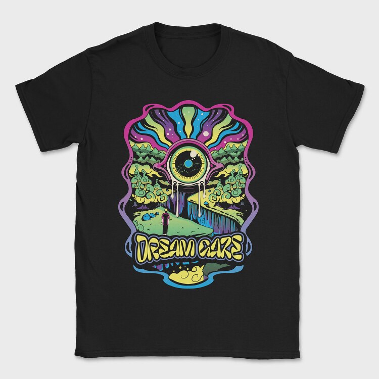 Dream Days Psychedelic Eye Forest, Tricou Barbati (Unisex)
