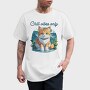 Mountain Cat Chill, Tricou Barbati (Unisex)